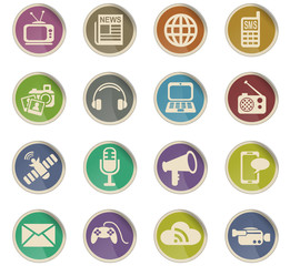 media icon set