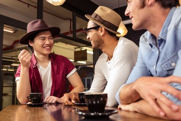 Friends sitting at a table