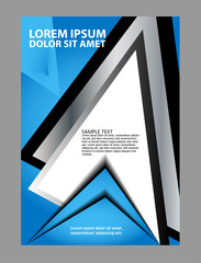 Stylish presentation of business poster, flyer layout template
