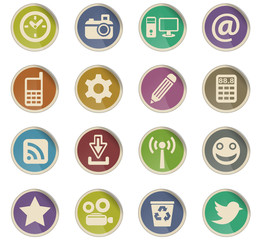 social media icon set