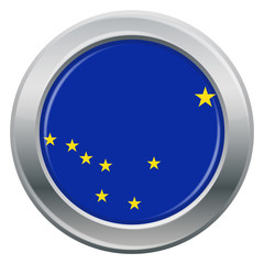 Alaska Flag Silver Icon