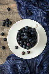 Blueberries in a cup
