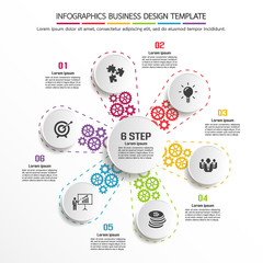 Infographics business design template