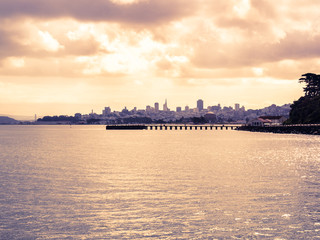 Naklejka premium San Francisco cityscape, USA