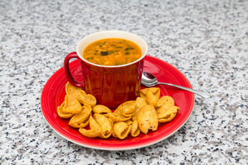 Chicken Soup and Corn Chips