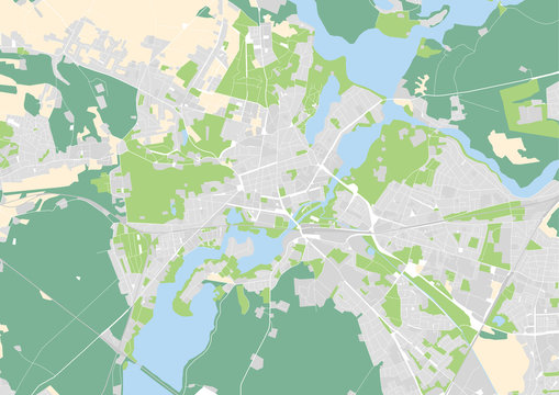 Vektor Stadtplan von Potsdam