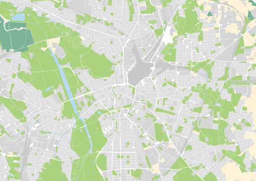 Vektor Stadtplan von Leipzig