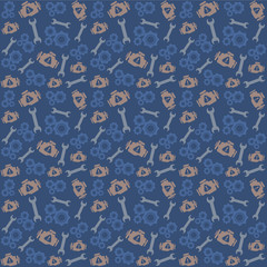 Car service pattern seamless background