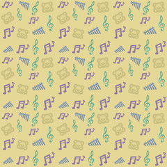 Music pattern seamless background