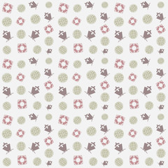 Travel pattern seamless background