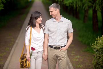 Couple laughing