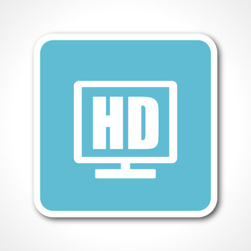 hd blue flat design vector web icon 