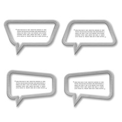 Metal plate speech bubble icon for text quote.