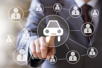 Car insurance web icon business