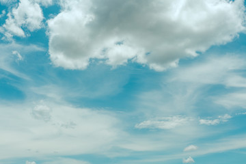 cloud on blue sky