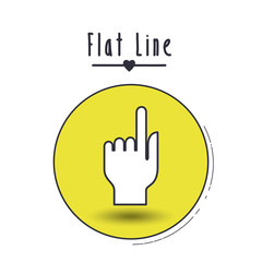 flat line icon design 