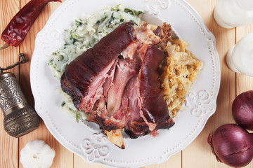 Roasted pork knuckle