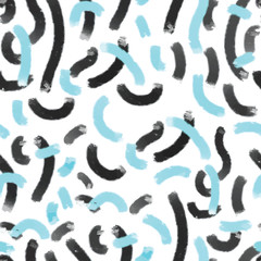 Fototapeta na wymiar Confetti vector seamless pattern. Modern stylish texture. Trendy and colorful background.