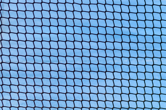 Detail of a part of the paddle tennis net