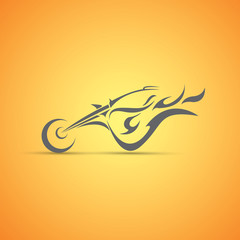 motorcycle label, badge. abstract motorcycle