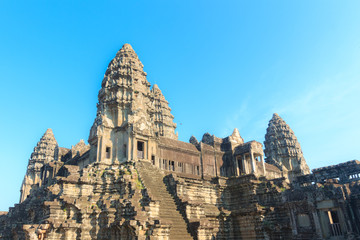 Galleries and towers of the Angkor Wat, Siem Reap, Cambodia, was inscribed on the UNESCO World Heritage List in 1992