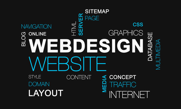 webdesign website word cloud