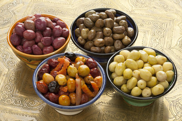 Moroccan variety of pickled olives