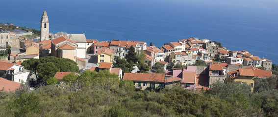 Italy. Province of Imperia. Ancient village Cipressa