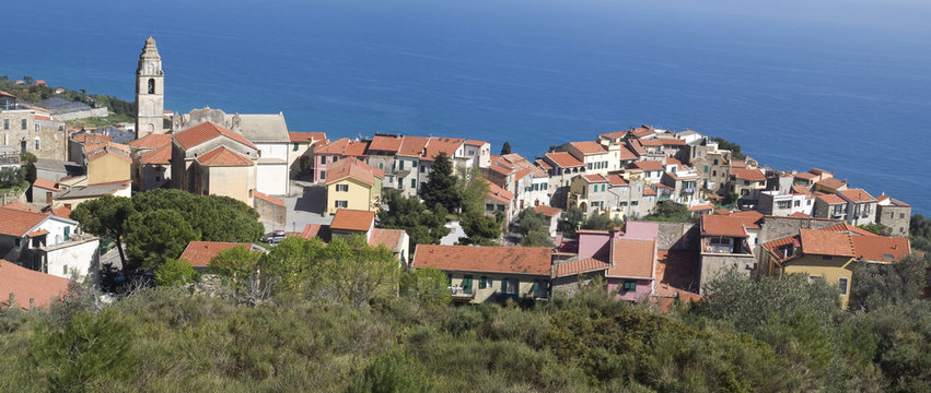 Italy. Province Of Imperia. Ancient Village Cipressa