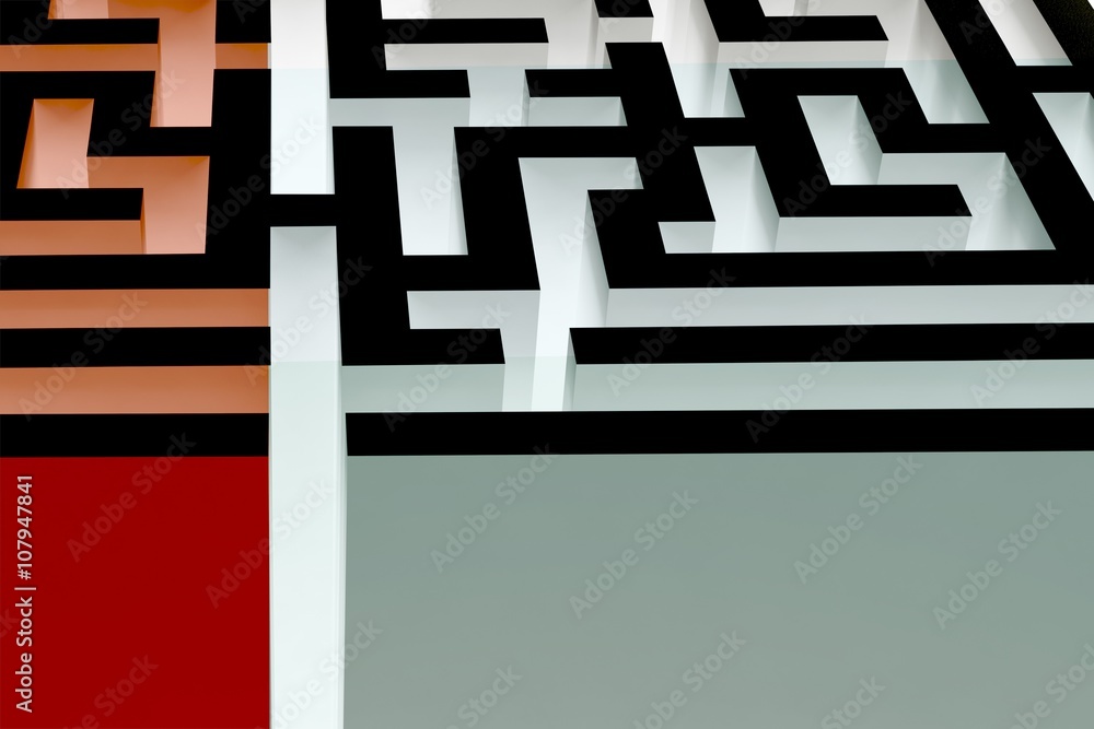 Poster composite image of maze