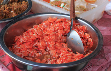 dried red shrimp in syrup,delicious ingredient