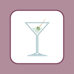 Martini glass icon. Vector illustration