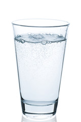 bubbling glass of water