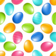 Fototapeta premium Happy Easter seamless pattern