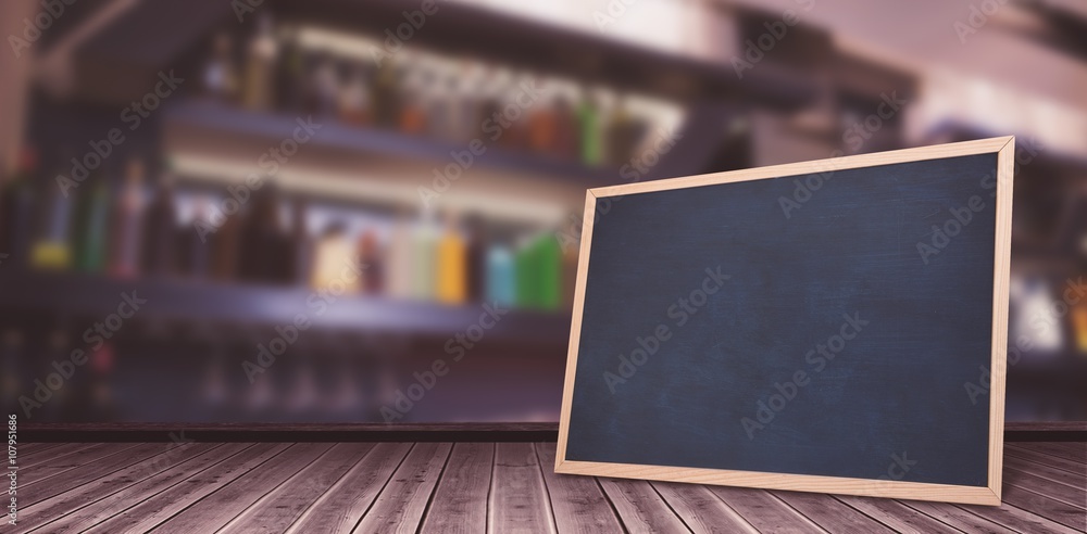Poster composite image of bottles arranged in a shelf