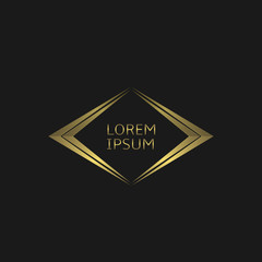 Golden logo template