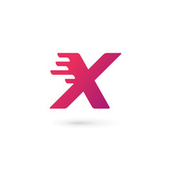 Obraz premium Letter X number 10 logo icon design template elements