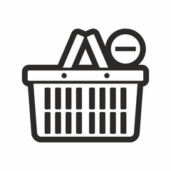 Remove from shopping basket icon