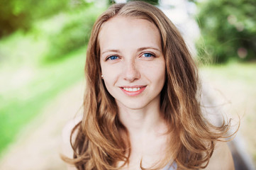 Beautiful young woman portrait