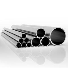 Industrial metal pipes