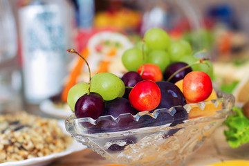fresh colourful berries on a table