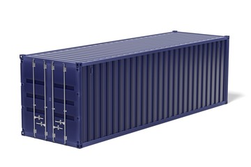 3d rendering of cargo container