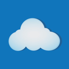 Fototapeta premium puffy white cloud vector