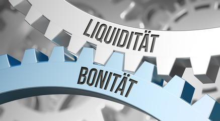 bonität  / liquidität - obrazy, fototapety, plakaty
