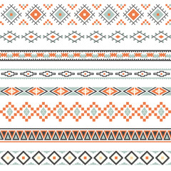 Seamless pattern. Vector illustration for tribal design. Ethnic motif.
