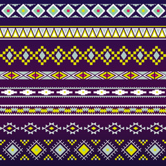 Seamless pattern. Vector illustration for tribal design. Ethnic motif.
