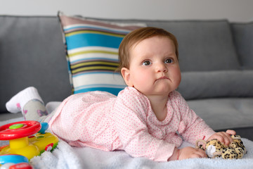 Portrait of a baby girl