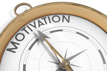 Compass pointing to motivation