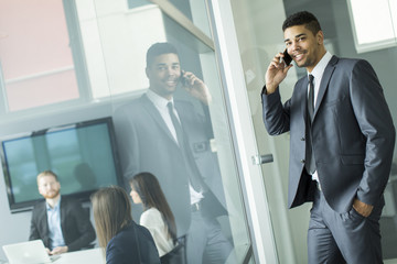 Businessman on a phone