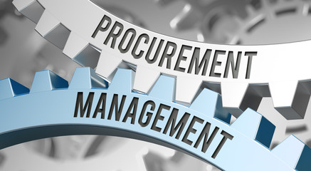 procurement management / Cogwheel - obrazy, fototapety, plakaty
